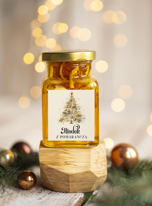  MIODY KONFITURY SOKI Drobne prezenty świąteczne dla klientów biznesowych, prezenty dla firm z miodem, prezent biznesowy, upominki dla pracowników od firmy miód z pomarańczą