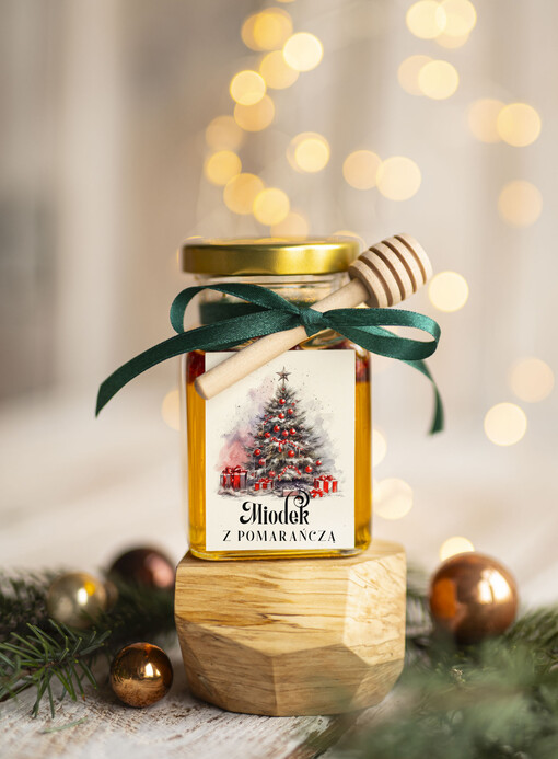  MIODY KONFITURY SOKI Drobne prezenty dla firm miód z maliną i miodownikiem , drobne upominki na święta dla pracowników