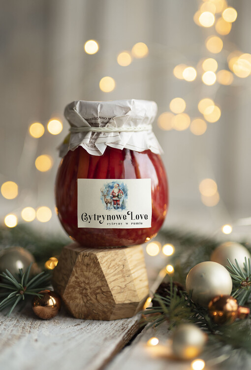  MIODY KONFITURY SOKI Drobne prezenty świąteczne dla klientów biznesowych, Cytryny w syropie prezent biznesowy z logo