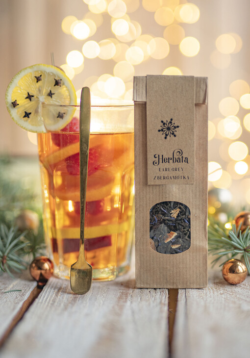  HERBATA KAWA herbata swiateczna prezent, Upominki firmowe na Boże Narodzenie herbata z pomarańczą, Herbata świąteczna drobne prezenty na święta dla pracowników, bożonarodzeniowy prezent herbata świateczna