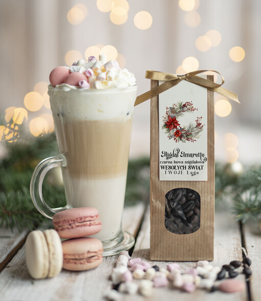  HERBATA KAWA Drobne prezenty dla firm na boże narodzenie kawa ameretto, drobne upominki na święta dla pracowników, świąteczna kawa dla pracowników i kontrahentów