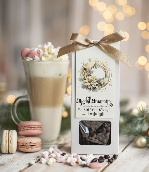  HERBATA KAWA Drobne prezenty dla firm na boże narodzenie kawa ameretto, drobne upominki na święta dla pracowników, świąteczna kawa dla pracowników i kontrahentów