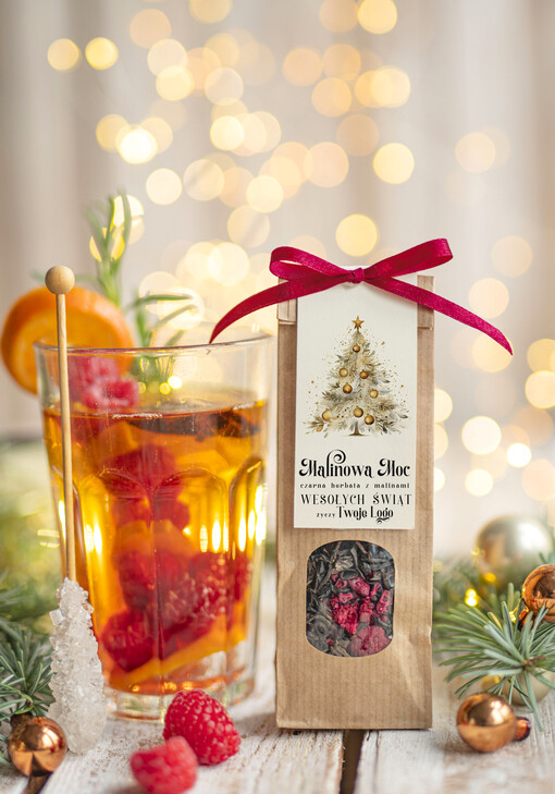  HERBATA KAWA herbata swiateczna prezent, Upominki firmowe na Boże Narodzenie herbata świąteczna z malinami , Herbata świąteczna drobne prezenty na święta dla pracowników, bożonarodzeniowy prezent herbata świateczna