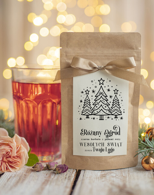  HERBATA KAWA herbata swiateczna prezent, Upominki firmowe na Boże Narodzenie herbata świąteczna pakami róży, Herbata świąteczna drobne prezenty na święta dla pracowników, bożonarodzeniowy prezent herbata świateczna