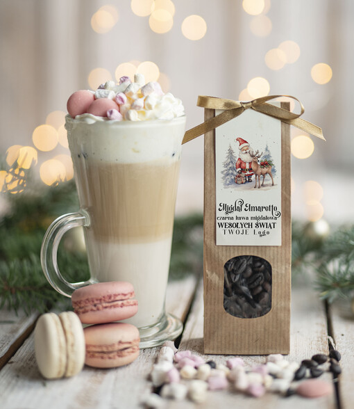  HERBATA KAWA Drobne prezenty dla firm na boże narodzenie kawa ameretto, drobne upominki na święta dla pracowników, świąteczna kawa dla pracowników i kontrahentów