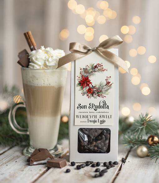  HERBATA KAWA Drobne prezenty dla firm na boże narodzenie kawa czekoladowa, drobne upominki na święta dla pracowników, świąteczna kawa dla pracowników i kontrahentów