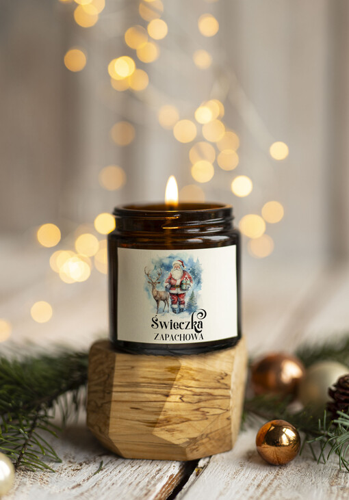  ŚWIECZKI drobne prezenty biznesowe dla firm, drobne upominki na święta dla pracowników, świąteczne gadżety dla pracowników i kontrahentów, drobne prezenty firmowe  Upominki firmowe na Boże Narodzenie Świeczka zapachowa 120 ml 
