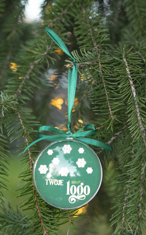drobne prezenty dla firm Bombki ZAWIESZKI na choinkę Prezent Biznesowy Na Święta Bombka gwiazdeczki  z Logo Choinka z logo dla firm idealny upominek B2B