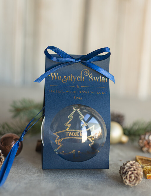 drobne prezenty dla firm Bombki ZAWIESZKI na choinkę Prezent Biznesowy Na Święta Bombka z dla firm idealny upominek B2B w opakowaniu