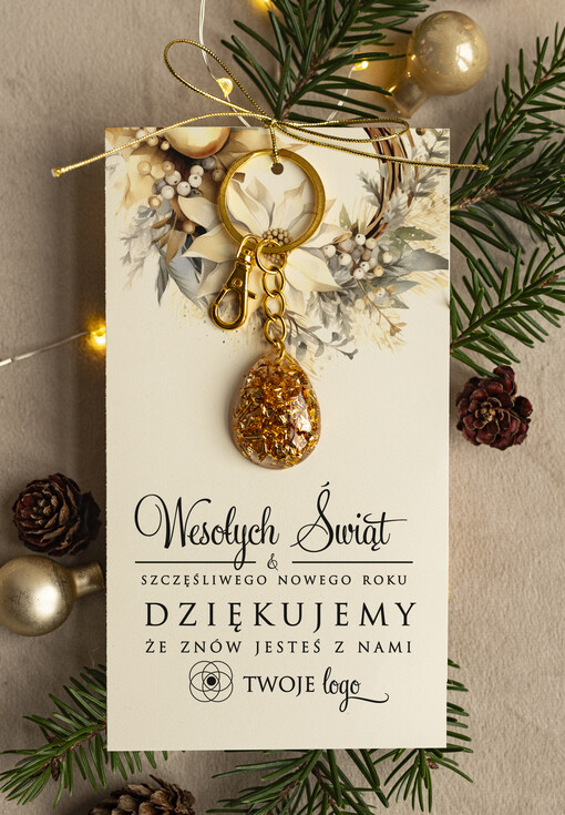  breloczki do kluczy breloczki do kluczy Prezenty dla klientek na święta, drobne Upominki dla klientki salonu fryzjerskiego bożonarodzeniowy gadzet od fryzjerki, mini prezencik 