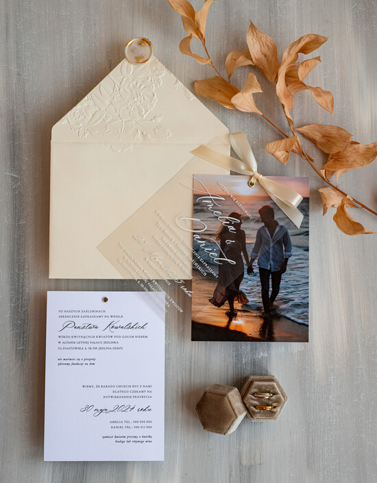 Zaproszenia ślubne Ze zdjęciem  proste zaproszenia ślubne ze zdjęciem, eleganckie zaproszenie na ślub i wesele ze zdjęciem, zdjęcie  01/ZdPlxWs/z25