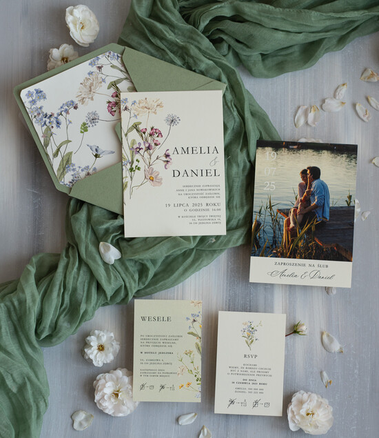 Zaproszenia ślubne Ze zdjęciem  wyjątkowe zaproszenia na ślub, z fotografią 06/zdj/z25