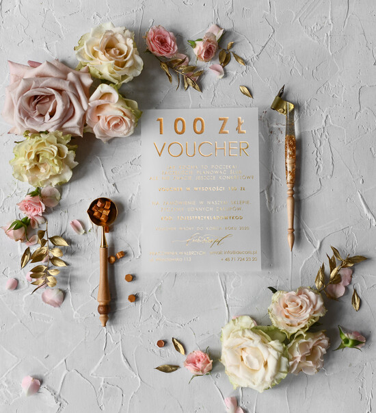 Bony Podarunkowe  bony     bon podarunkowy idealny na prezent voucher o wartości 100 zł  100/voucher/z