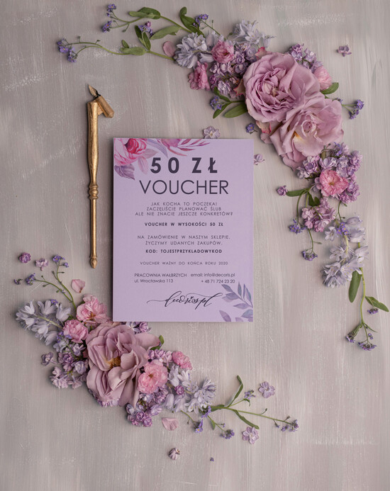 Bony Podarunkowe  bony      50/voucher/z