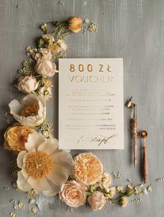 Bony Podarunkowe  bony     bon podarunkowy idealny na prezent voucher o wartości 800 zł  800/voucher/z