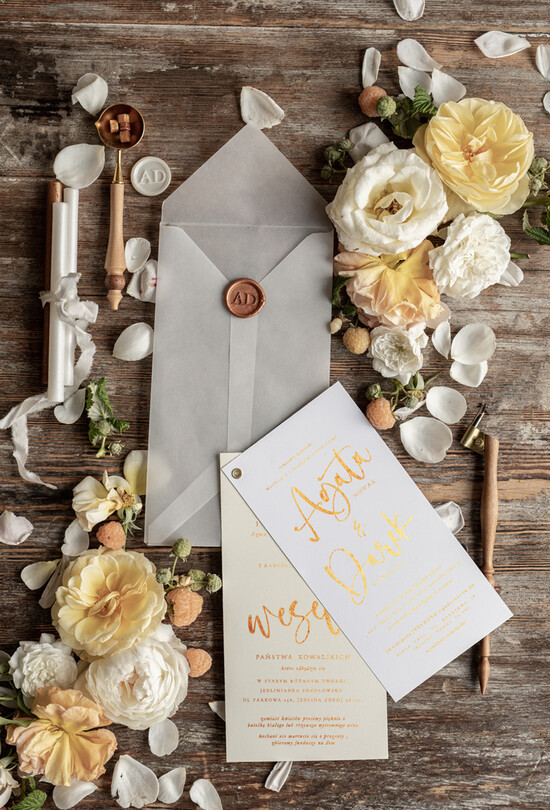 Zaproszenia ślubne Złote Glamour złote nowoczesne zaproszenia ślubne złocone  nowoczesne zaproszenie na ślub cywilny przeźroczysta ko 05/geomlam/z