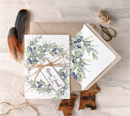 Zaproszenia ślubne Boho  nietypowe zaproszenia ślubne, weselne boho 15/BHsz3/z