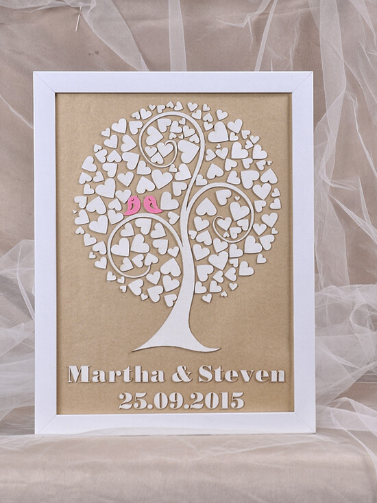 Księgi wpisów gości Rama fotoalbum ślubny i ksiega gosci weselnych w jednym, naturalna drewniana rama 01/dlaser/rama