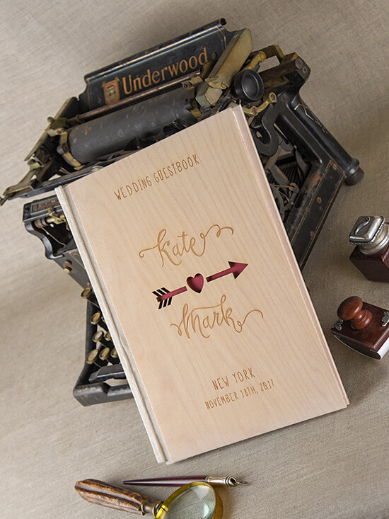 Księgi wpisów gości Drewniane  ksiega pamiatkowa slub mozliwe czarne kartki, okładka z drewna wasze imiona 01/NWDcc/kwg