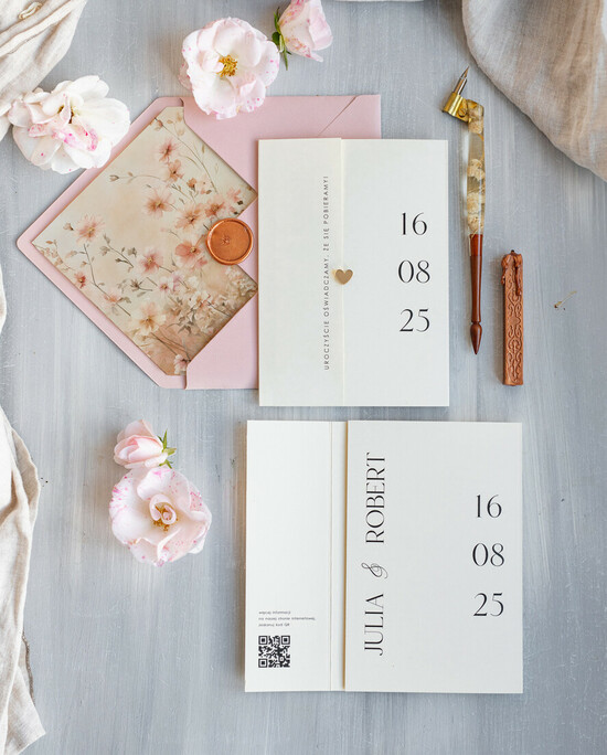 Zestawy Próbkowe próbki zaproszeń próbka złocone zaproszenia ślubne 11/skl3S/prP