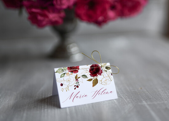 Winietki rustykalne usadzenie gości na weselu winietki eko rustykalne. Winietki na stół weselny   01/foldcb/w