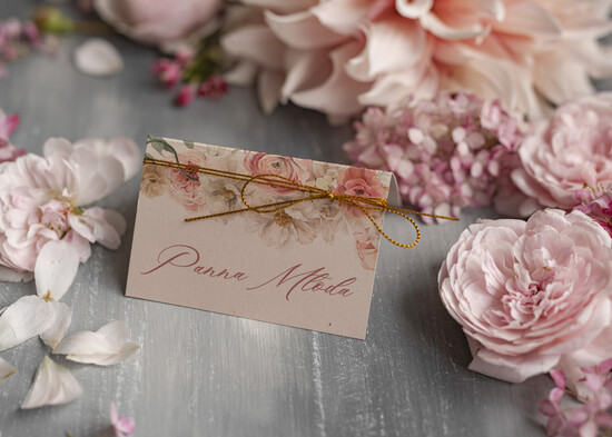 Winietki rustykalne winietki ślubne wizytówki na stół weselny, rustykalne wizytówki na stół weselny 01/owblak/w