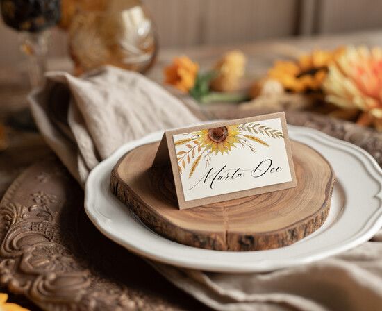 Winietki rustykalne ręcznie robione winietki ślubne wizytówki dla gości weselnych, shabby chick rustykalne 01/CBsz/w