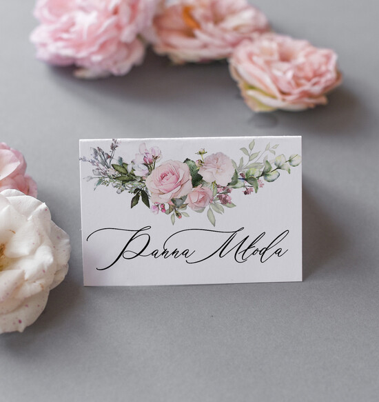 Winietki rustykalne ozdobne winietki na ślub wizytówki dla gości weselnych, rustykalne winietki slubne, usadzenie gości  20/CB/w