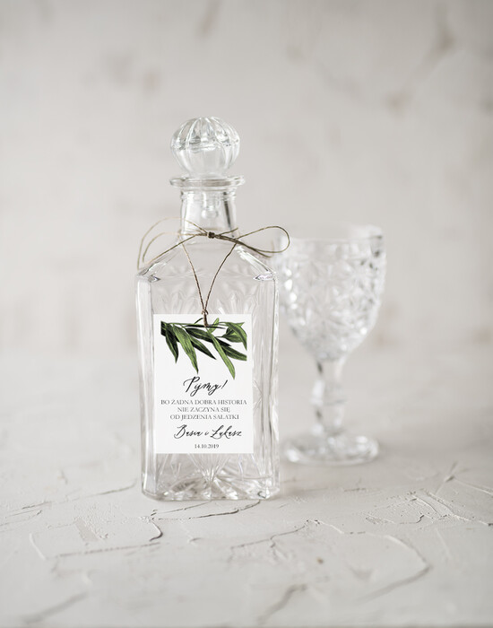 Zawieszki na butelki rustykalne zawieszki ślubne na butelki, ekologiczne i rustykalne 01/NWK/zw