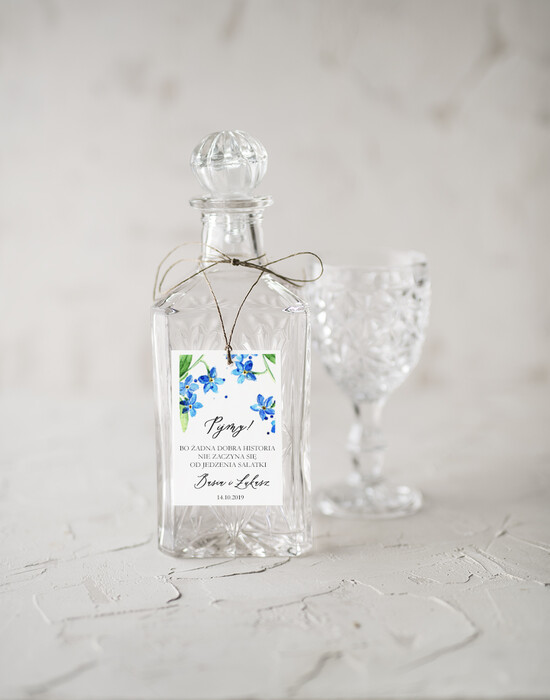 Zawieszki na butelki rustykalne ślubne zawieszki na alkohole, idealne na wesele w stodole 02/NWK/zw