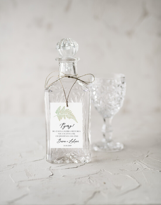 Zawieszki na butelki rustykalne zawieszki na nalewki weselne, rustykalne śmieszne treści 03/NWK/zw