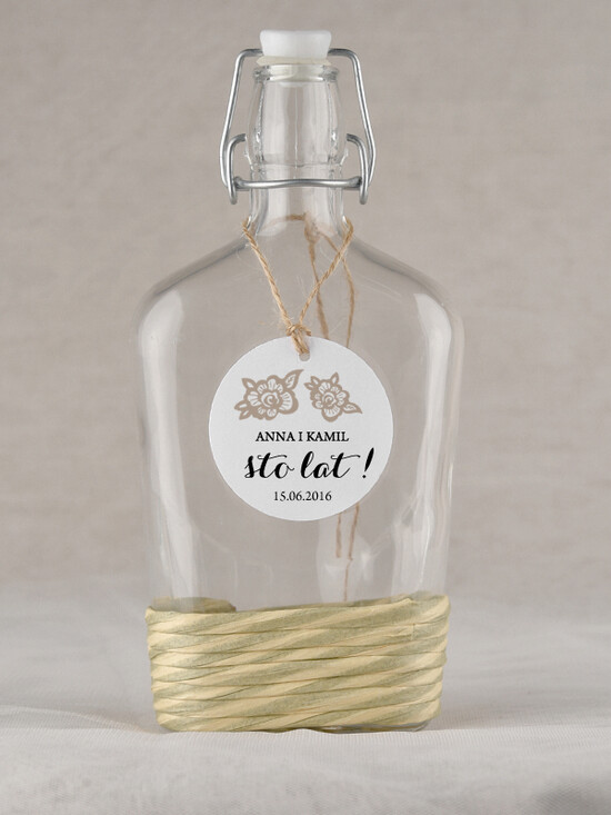 Zawieszki na butelki rustykalne etykieta na wódkę zawieszka na alkohol weselny, rustykalne śmieszne treści 24/rstSZN/zwo