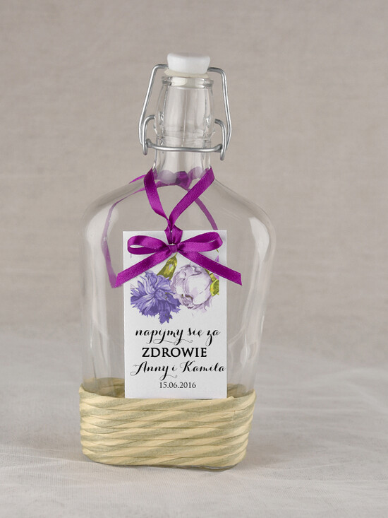 Zawieszki na butelki rustykalne zawieszka etykieta na alkohole weselne, rustykalne i ekologiczne 27/rstPOz/zw