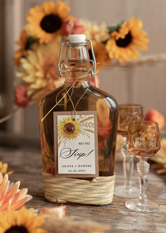 Zawieszki na butelki rustykalne etykieta na wódkę weselną rustyklane dużo treści do wyboru zawieszki na alkohol   01/Cbsz/zw