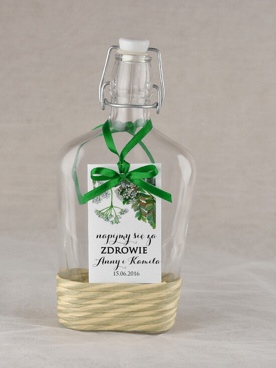 Zawieszki na butelki rustykalne etykieta na wódkę zawieszka na alkohol weselny, rustyklane dużo treści do wyboru 40/rstPOz/zw