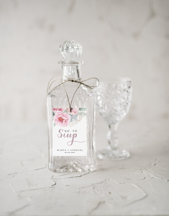 Zawieszki na butelki rustykalne etykieta na wódkę zawieszka na alkohol weselny, rustkalne z dowolną treścią 11/CB/zw