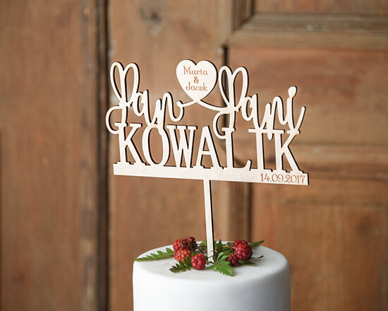 Figurki na tort / cake topper statuetki drewniane topery    26/rsstn/ST