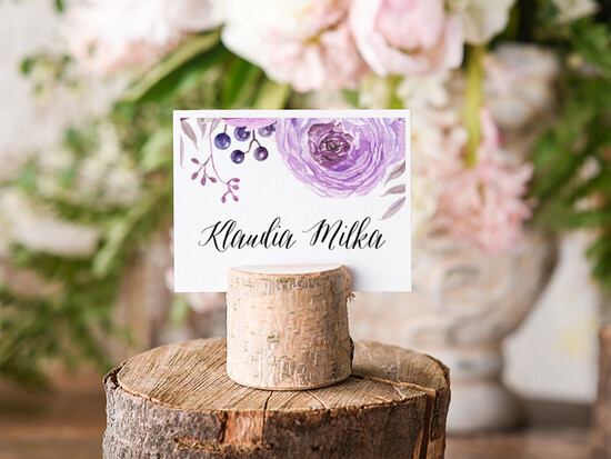 Winietki Boho/etno/pióra karteczki ślubne winietki weselne 01/BHszR/wDR