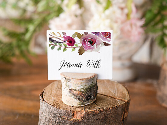 Winietki Boho/etno/pióra karteczki ślubne winietki weselne 03/BHsz1/wDR