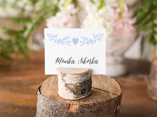 Winietki Boho/etno/pióra karteczki ślubne winietki weselne 13/CC/wDR