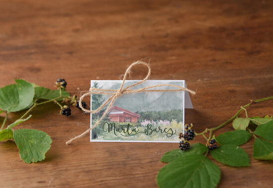 Winietki Boho/etno/pióra karteczki ślubne winietki weselne 64/ccP/w