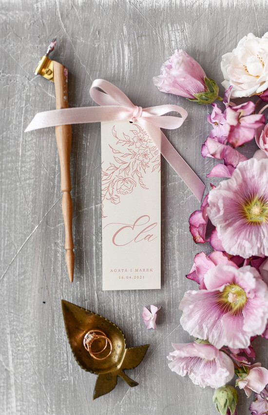 Winietki Boho/etno/pióra eleganckie winietki na stół weselny wizytówki ślubne 2/kalkaF/w