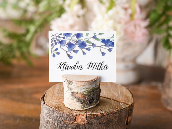 Winietki Boho/etno/pióra winietki ślubne wizytówki na stół weselny 09/BHsz1/wDR