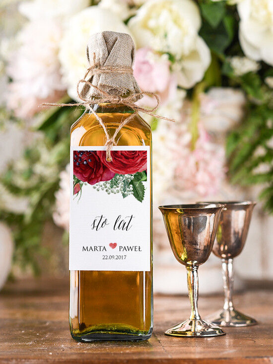 Zawieszki na butelki boho/etno/pióra etykiety na butelki weselne, boho eleganckie wasza tresc 07/BHszK/zw