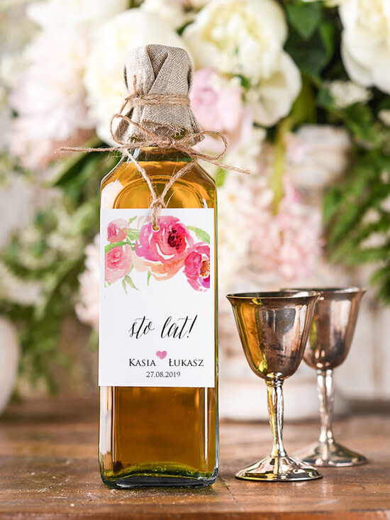 Zawieszki na butelki boho/etno/pióra zawieszka na alkohol weselny, boho smieszna tresc 07/BHsz1/zw