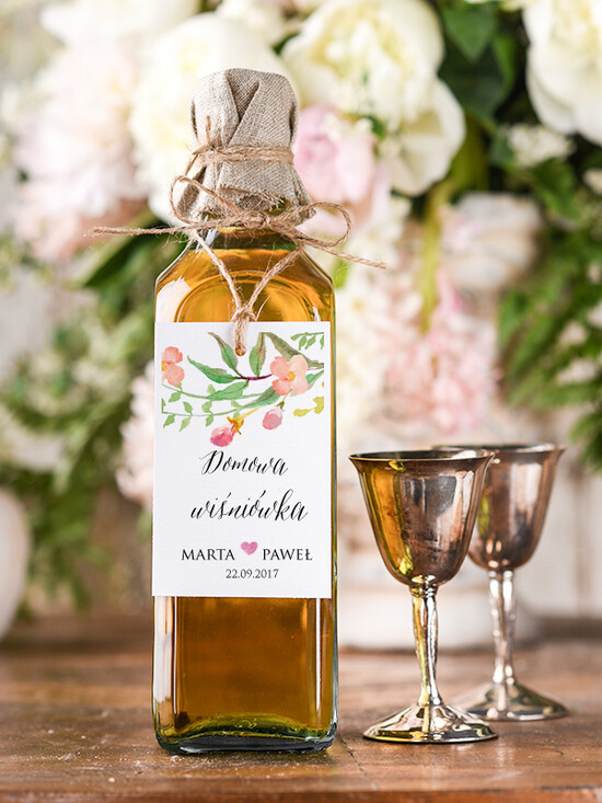 Zawieszki na butelki boho/etno/pióra zawieszki na alkohole weselne, boho smieszne teksty 17/bhSZ/zw