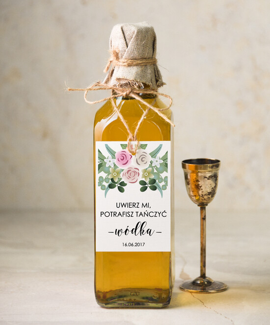 Zawieszki na butelki boho/etno/pióra etykiety na butelki weselne, boho dowolne tresci 18/cc/zw