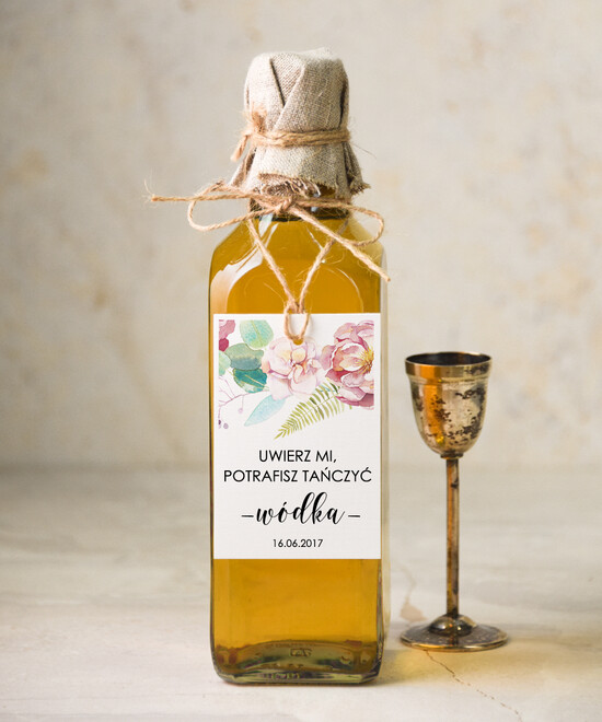 Zawieszki na butelki boho/etno/pióra zawieszki na nalewki weselne, boho dowolna tresc 22/cc/zw