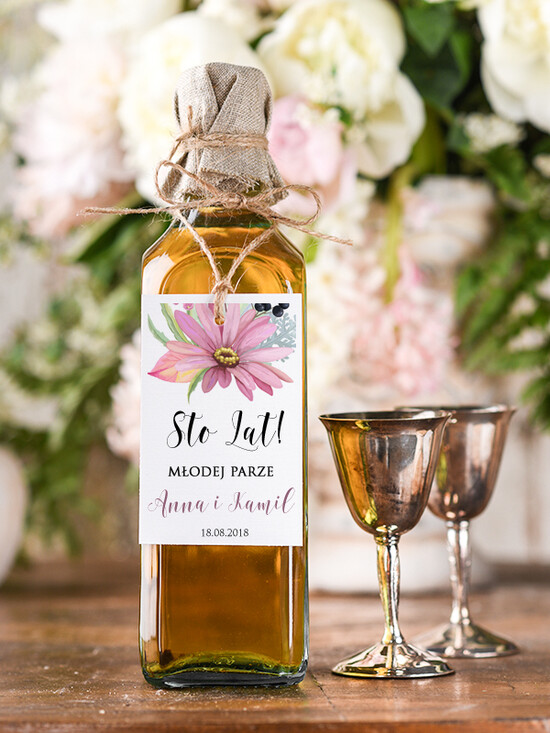 Zawieszki na butelki boho/etno/pióra zawieszka na alkohol weselny, boho wasza tresc 67/cc/zw