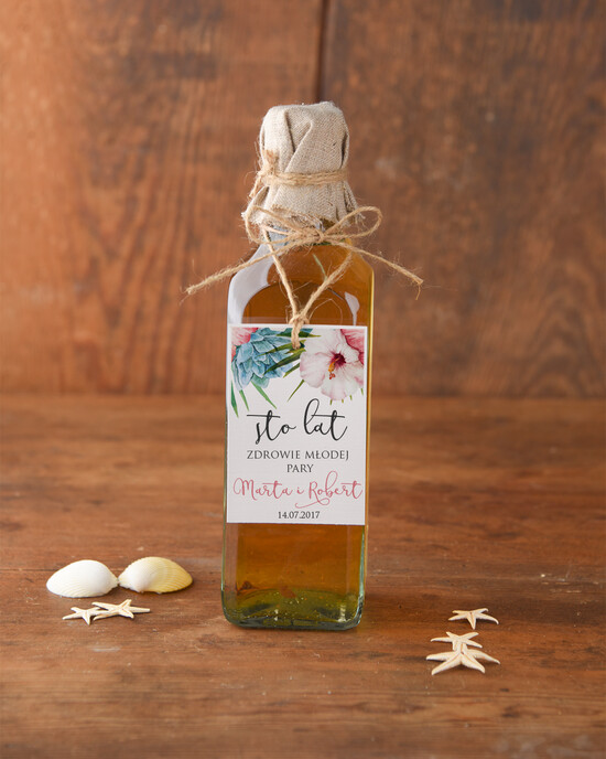 Zawieszki na butelki boho/etno/pióra etykieta na alkohol weselny, boho smieszne teksty 69/cc/zw